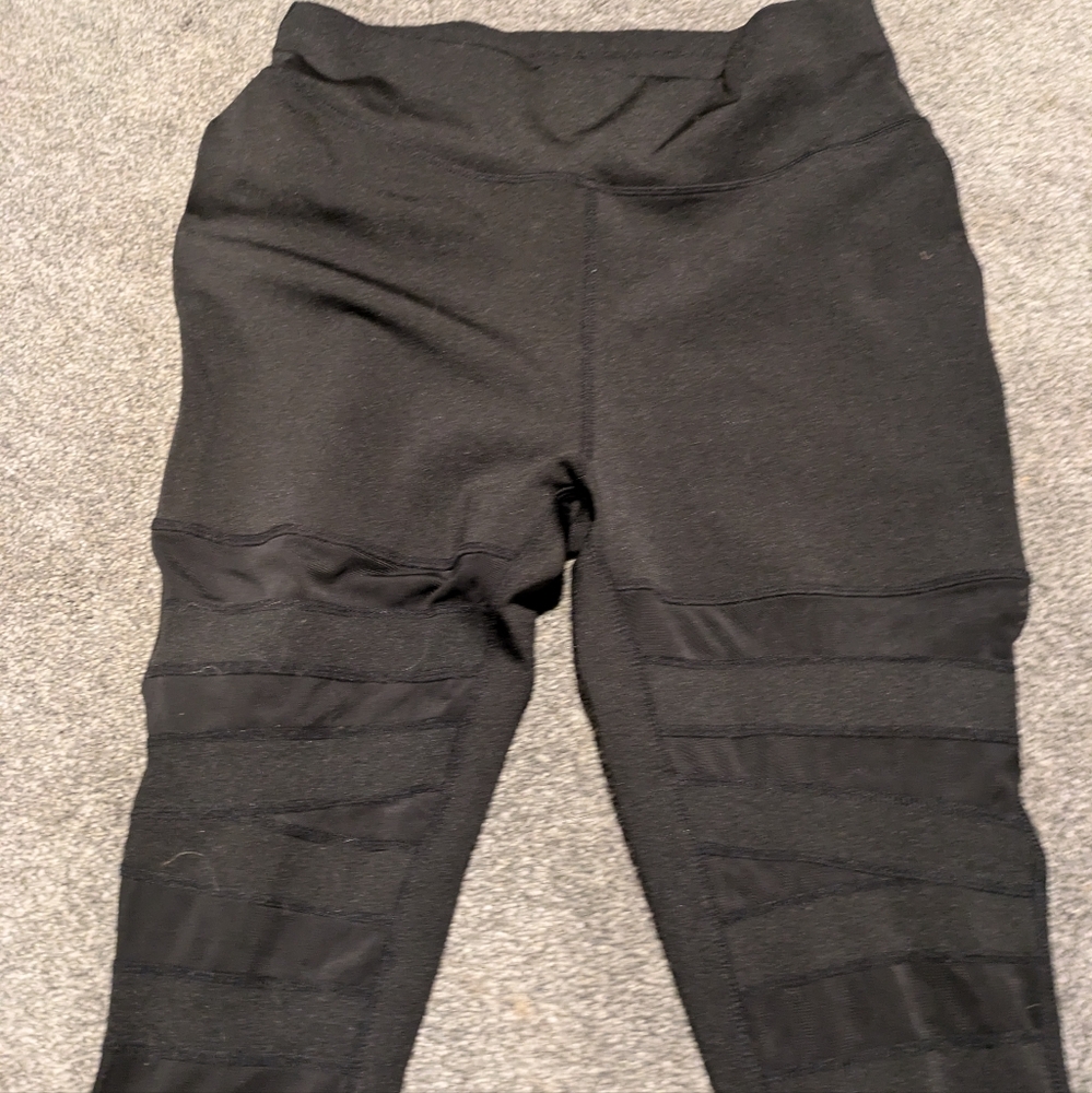 Popfit sheer stripe leggings